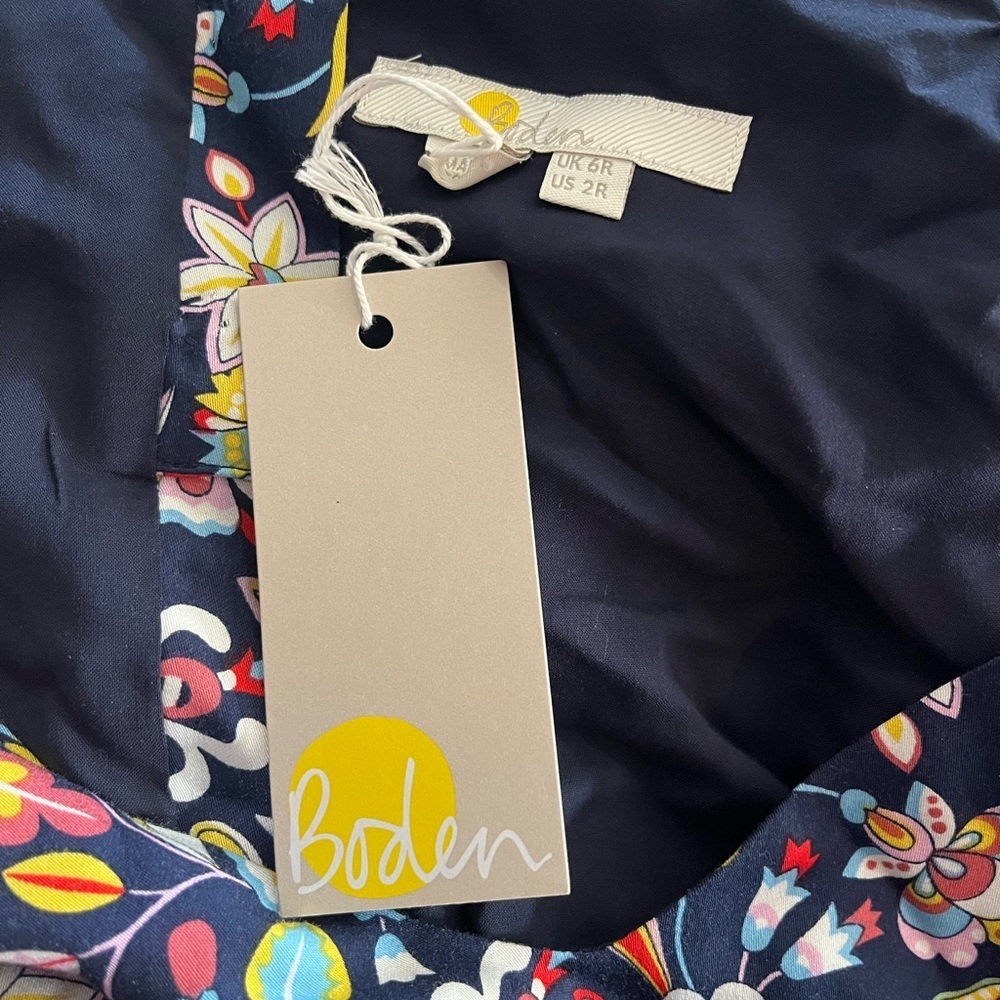 NWT Boden Cecilia Jumpsuit - Navy Floral - Picture 11 of 13